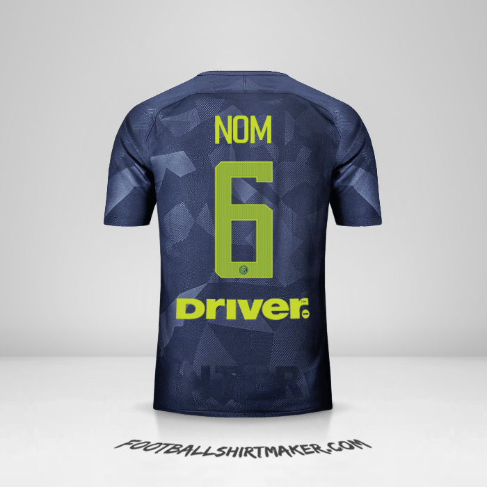 Maillot Inter 2017/18 Troisième -  nom - 6