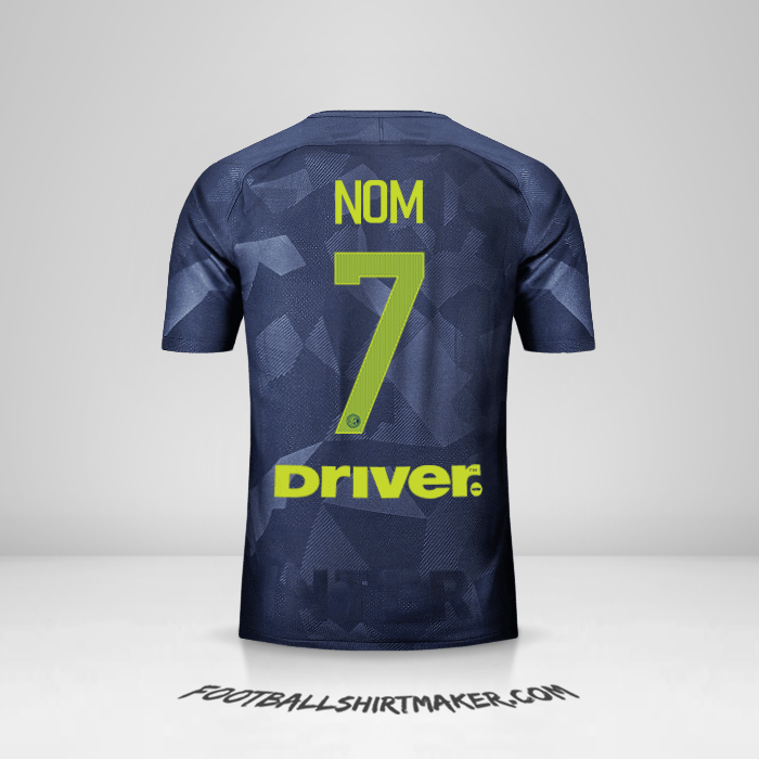 Maillot Inter 2017/18 Troisième -  nom - 7