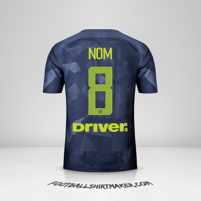 Maillot Inter 2017/18 Troisième -  nom - 8