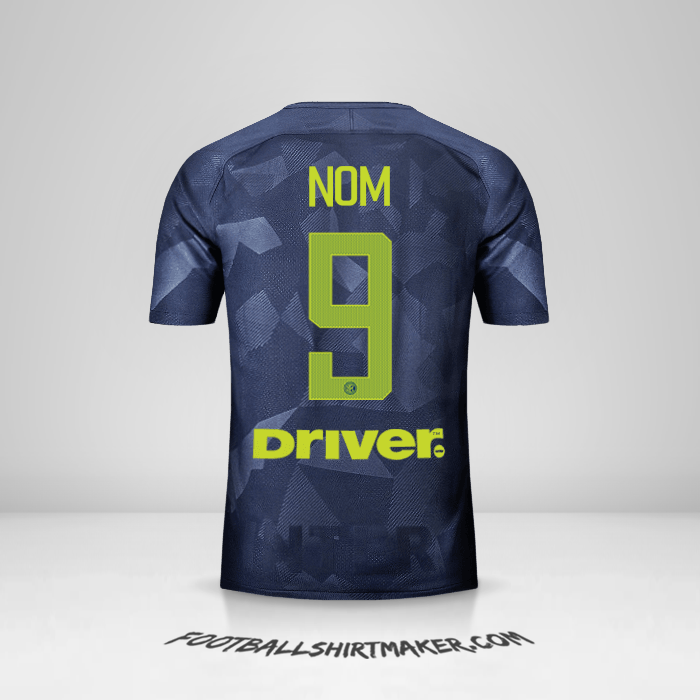 Maillot Inter 2017/18 Troisième -  nom - 9