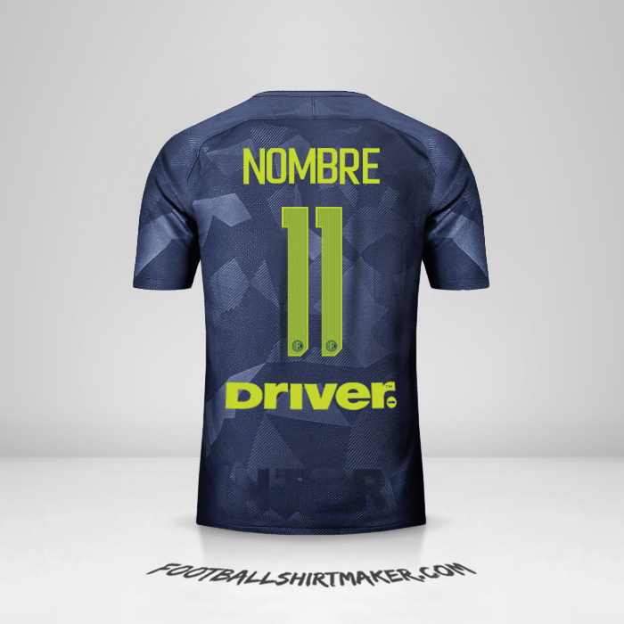 Jersey Inter 2017/18 Tercera -  nombre - 11