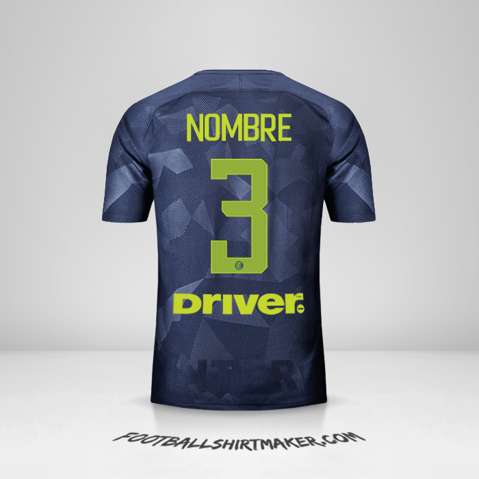 Jersey Inter 2017/18 Tercera -  nombre - 3