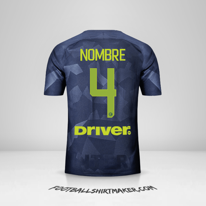 Jersey Inter 2017/18 Tercera -  nombre - 4