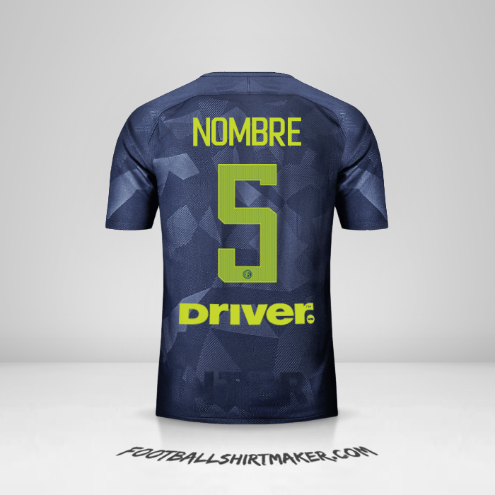 Jersey Inter 2017/18 Tercera -  nombre - 5