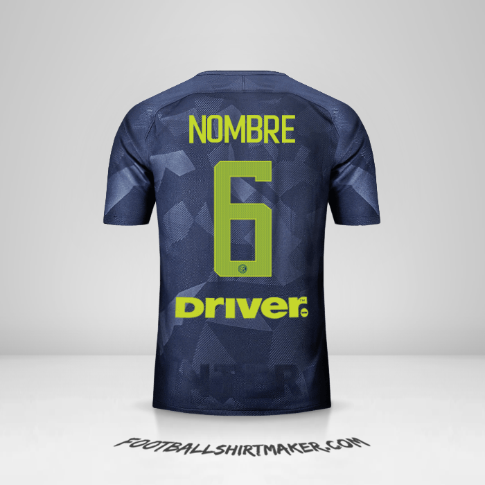 Jersey Inter 2017/18 Tercera -  nombre - 6