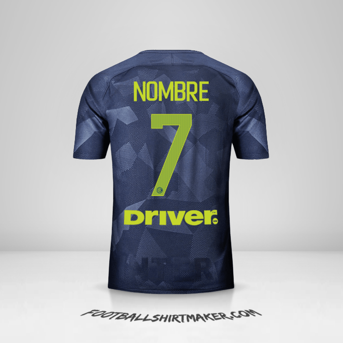 Camiseta Inter 2017/18 Tercera -  nombre - 7