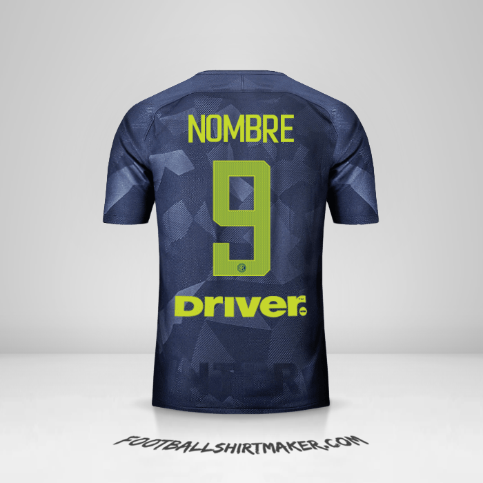 Jersey Inter 2017/18 Tercera -  nombre - 9