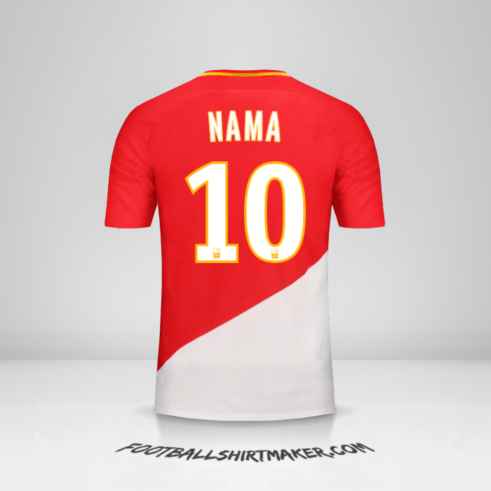 Jersey As Monaco 2017/18 -  nama - 10