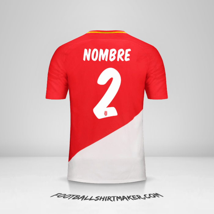 Jersey As Monaco Cup 2017/18 -  nombre - 2