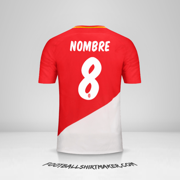Jersey As Monaco Cup 2017/18 -  nombre - 8