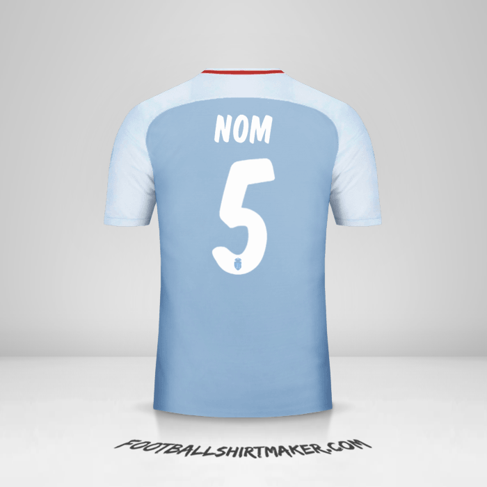 Maillot As Monaco Cup 2017/18 Extérieur -  nom - 5