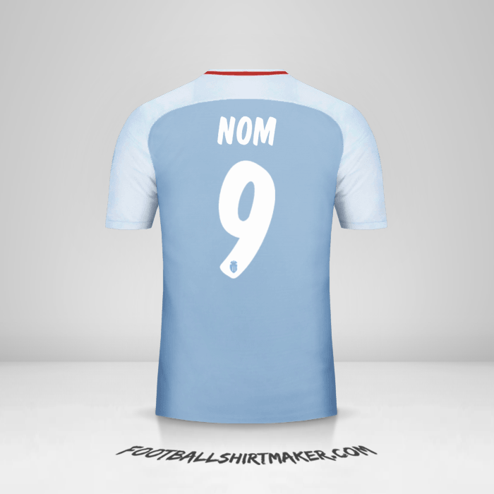 Maillot As Monaco Cup 2017/18 Extérieur -  nom - 9