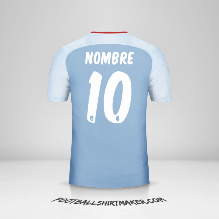 Camiseta As Monaco Cup 2017/18 Visita -  nombre - 10