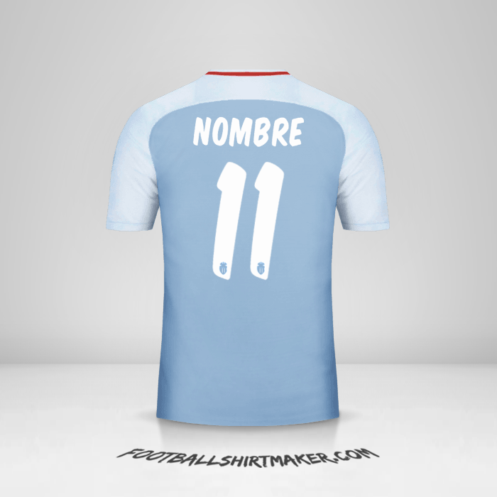 Jersey As Monaco Cup 2017/18 Visita -  nombre - 11