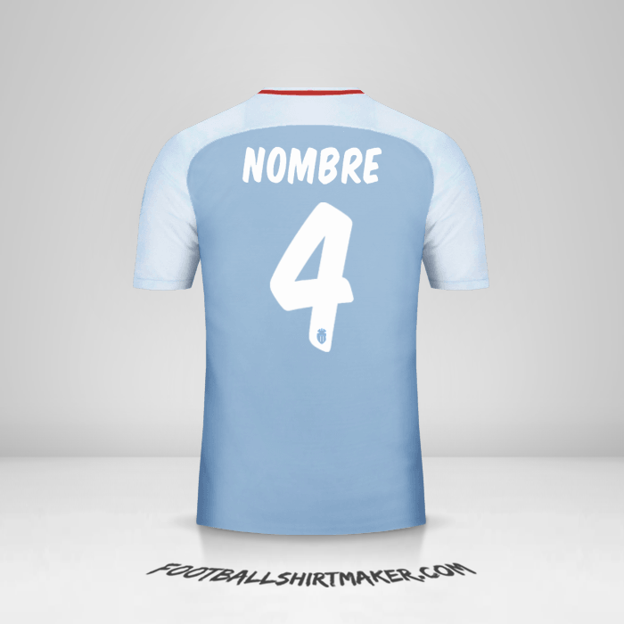 Camiseta As Monaco Cup 2017/18 Visita -  nombre - 4