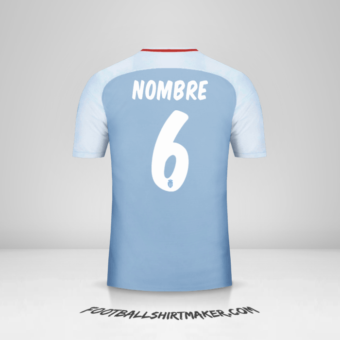 Camiseta As Monaco Cup 2017/18 Visita -  nombre - 6