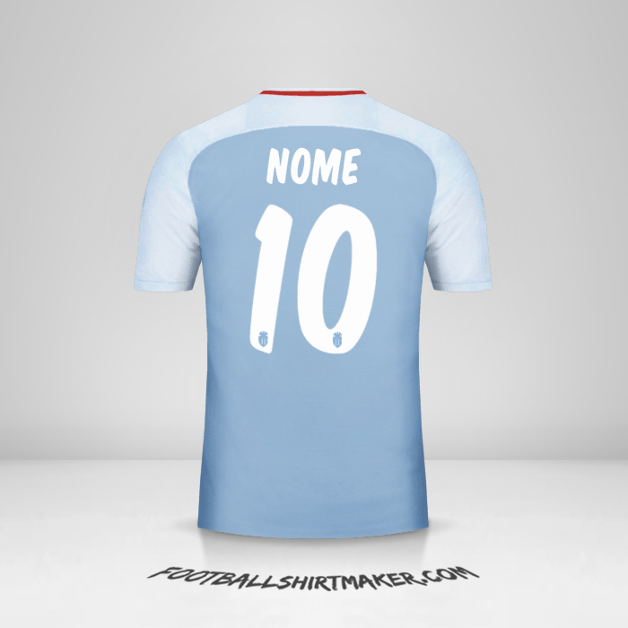 Camisola As Monaco Cup 2017/18 Alternativa -  nome - 10