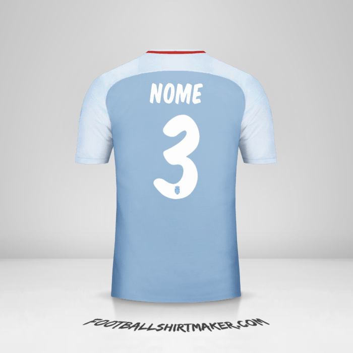 Camisola As Monaco Cup 2017/18 Alternativa -  nome - 3