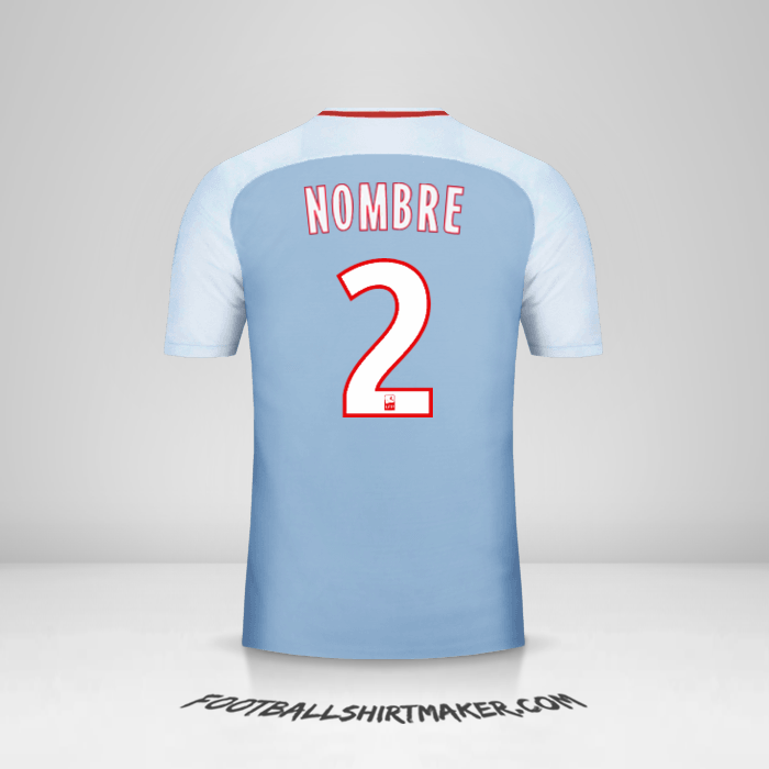 Jersey As Monaco 2017/18 Visita -  nombre - 2