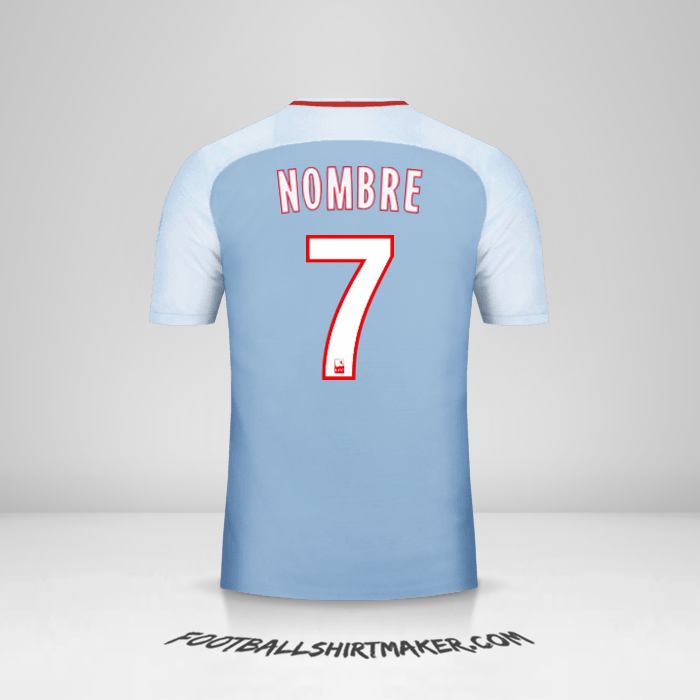 Camiseta As Monaco 2017/18 Visita -  nombre - 7