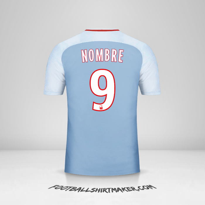 Jersey As Monaco 2017/18 Visita -  nombre - 9