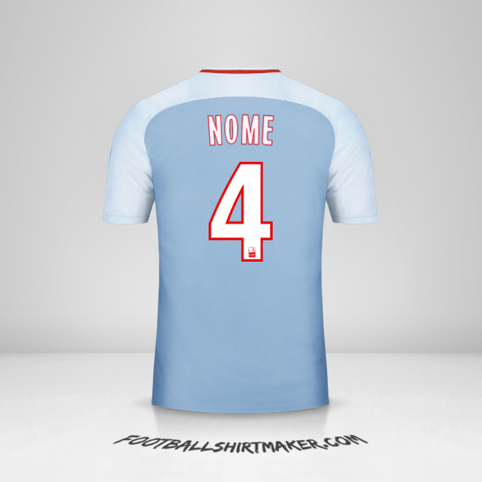 Camisa As Monaco 2017/18 Alternativa -  nome - 4