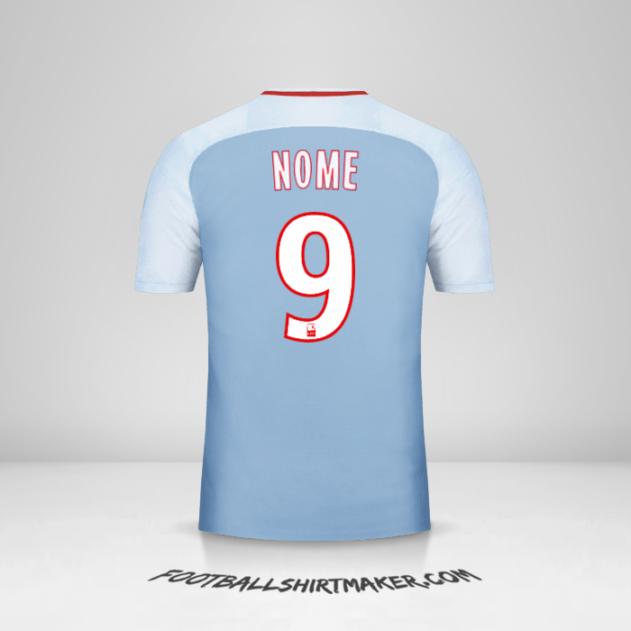 Camisa As Monaco 2017/18 Alternativa -  nome - 9
