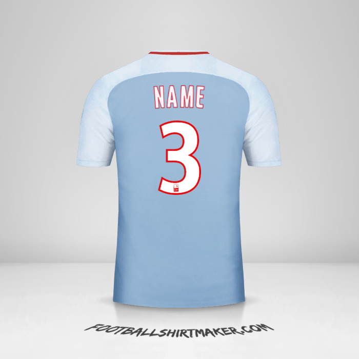 Shirt As Monaco 2017/18 Away -  name - 3