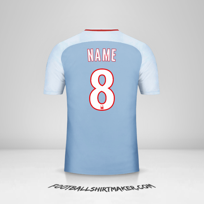 Shirt As Monaco 2017/18 Away -  name - 8