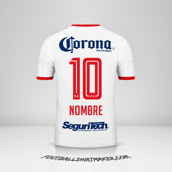 Jersey Toluca FC 2017/18 Visita -  nombre - 10