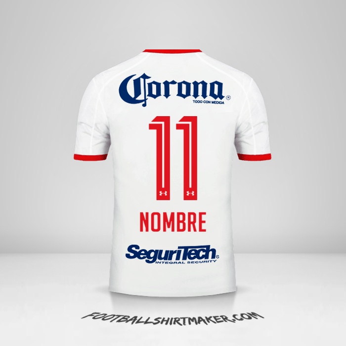 Jersey Toluca FC 2017/18 Visita -  nombre - 11