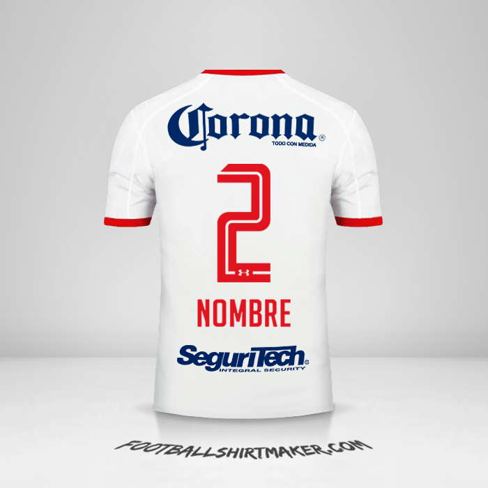 Jersey Toluca FC 2017/18 Visita -  nombre - 2