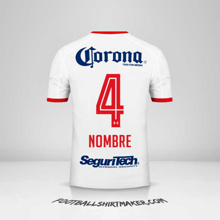 Jersey Toluca FC 2017/18 Visita -  nombre - 4