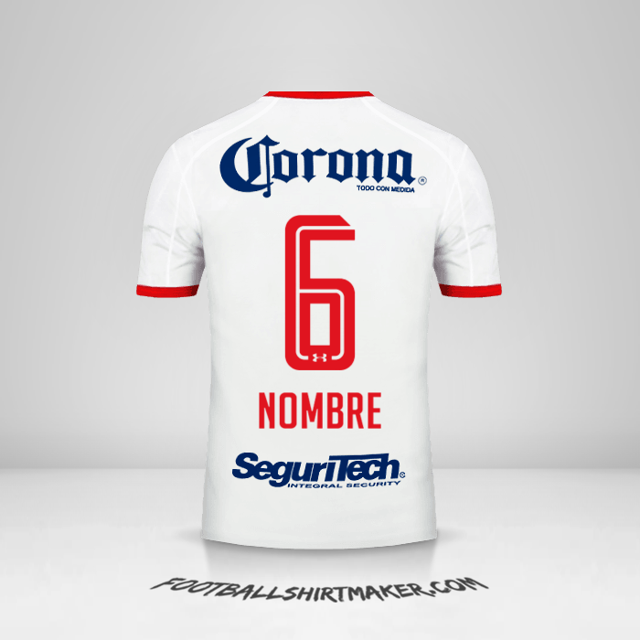 Jersey Toluca FC 2017/18 Visita -  nombre - 6