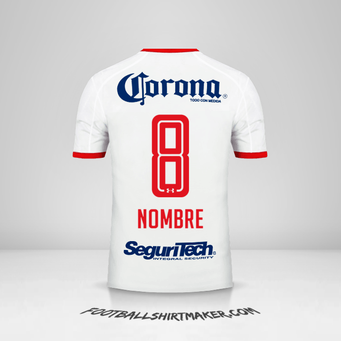 Jersey Toluca FC 2017/18 Visita -  nombre - 8
