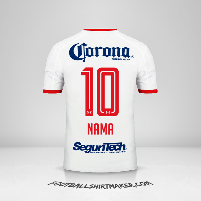 Jersey Toluca FC 2017/18 Alternatif -  nama - 10
