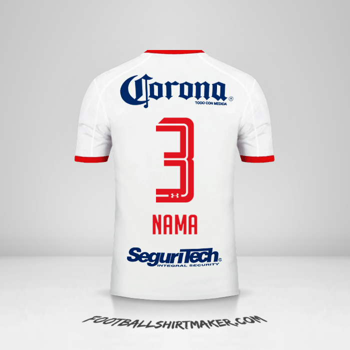 Jersey Toluca FC 2017/18 Alternatif -  nama - 3