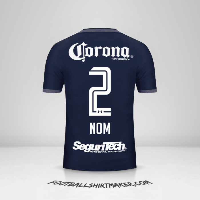 Maillot Toluca FC 2017/18 Troisième -  nom - 2