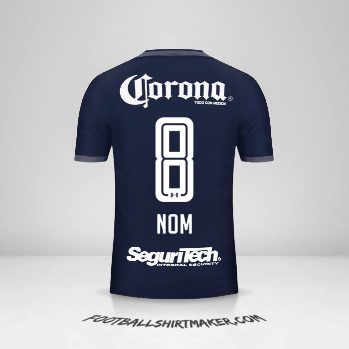 Maillot Toluca FC 2017/18 Troisième -  nom - 8