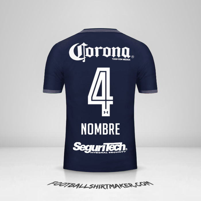 Jersey Toluca FC 2017/18 Tercera -  nombre - 4
