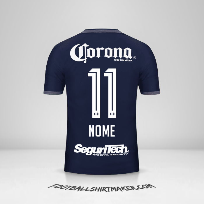 Camisa Toluca FC 2017/18 Terceira -  nome - 11