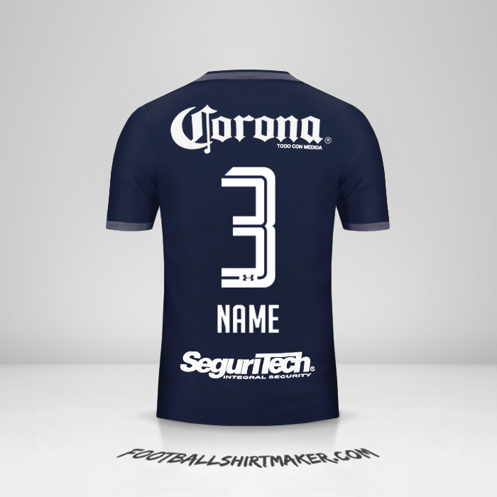 Shirt Toluca FC 2017/18 Third -  name - 3