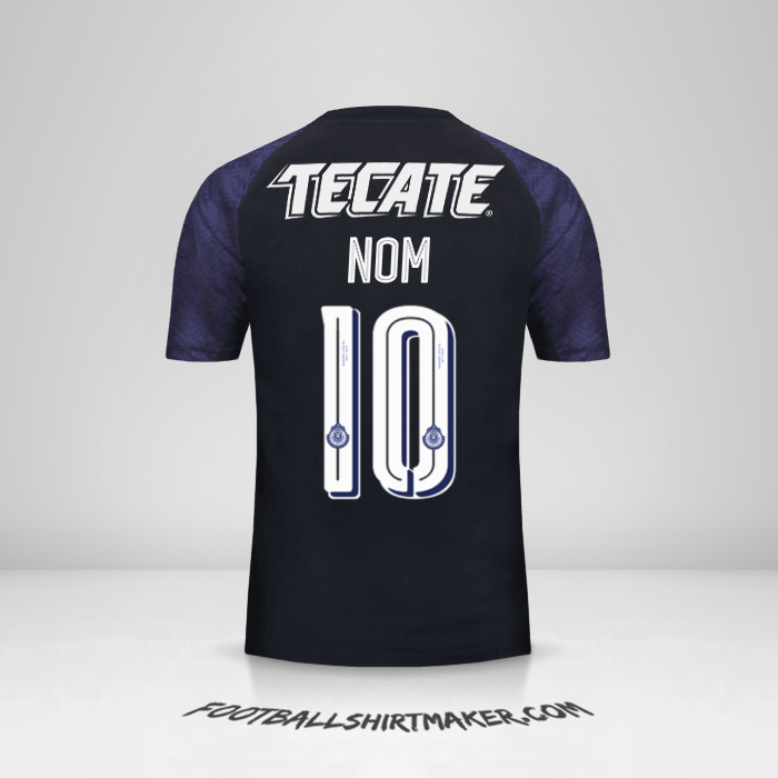 Maillot Guadalajara 2017/18 Extérieur -  nom - 10