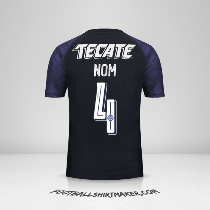 Maillot Guadalajara 2017/18 Extérieur -  nom - 4