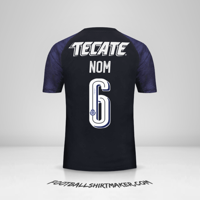 Maillot Guadalajara 2017/18 Extérieur -  nom - 6