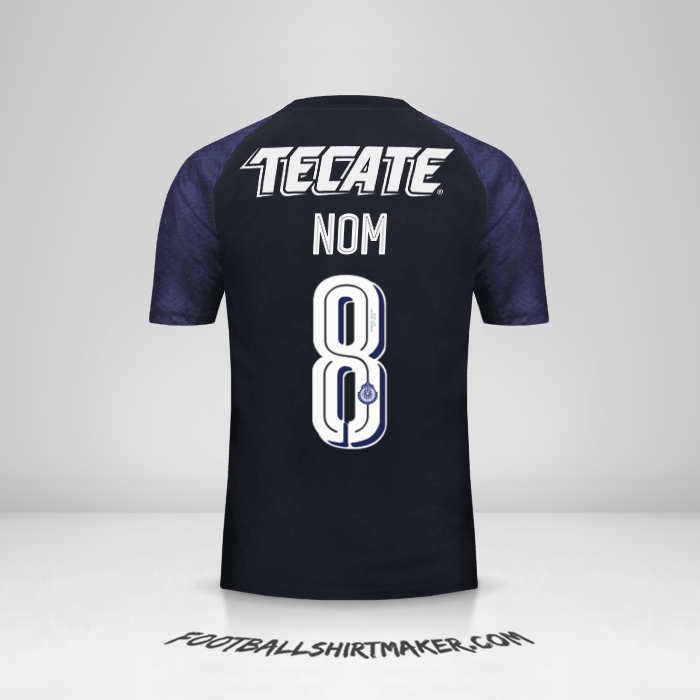 Maillot Guadalajara 2017/18 Extérieur -  nom - 8