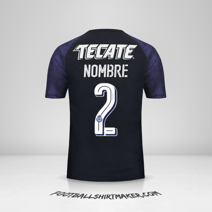 Jersey Guadalajara 2017/18 Visita -  nombre - 2