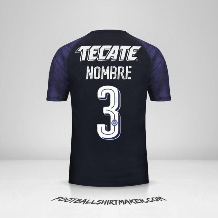 Camiseta Guadalajara 2017/18 Visita -  nombre - 3