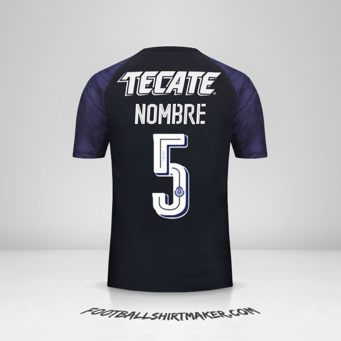 Camiseta Guadalajara 2017/18 Visita -  nombre - 5