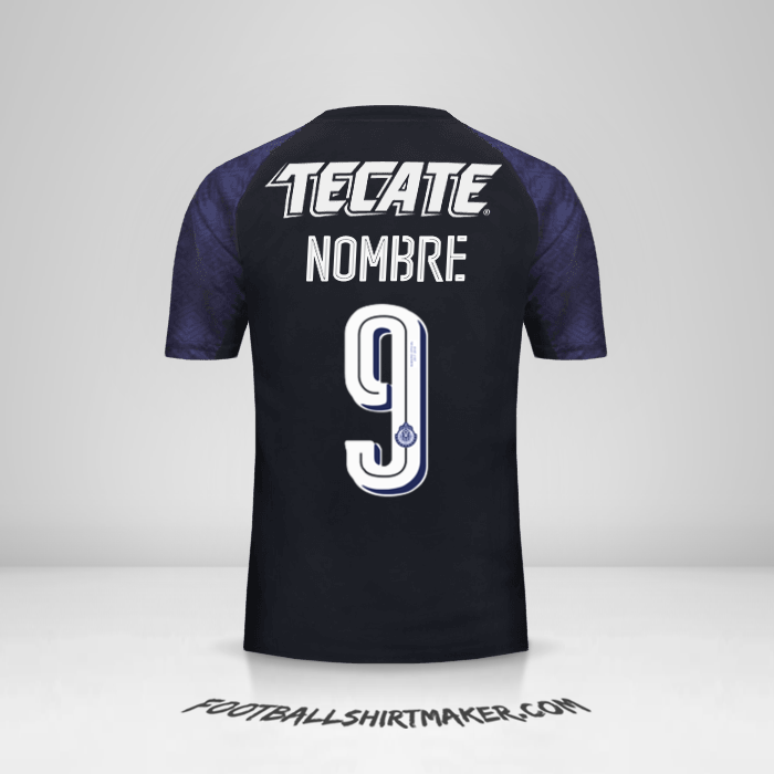 Jersey Guadalajara 2017/18 Visita -  nombre - 9